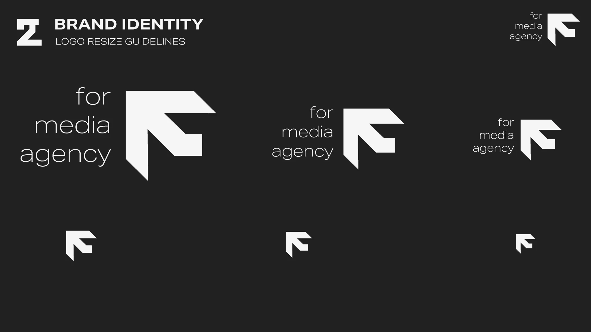 Varianti di formato del marchio For Media Agency